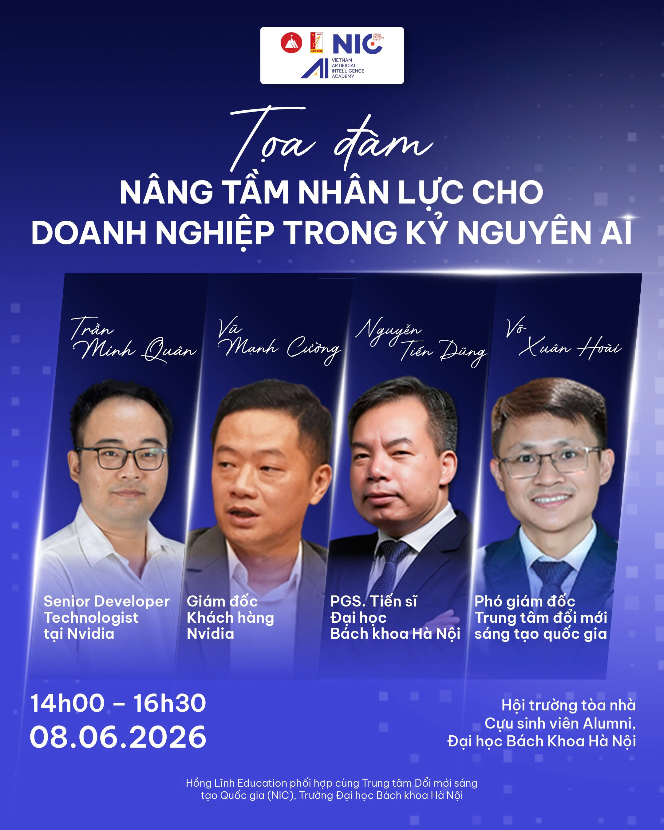 TỌA ĐÀM: NÂNG TẦM NHÂN LỰC CHO DOANH NGHIỆP TRONG KỶ NGUYÊN AI